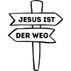 Jesus ist der Weg – Christliches Design