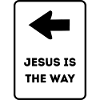 Jesus is the way - Christian design