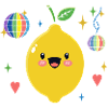 Pride Lemon Disco Illustration