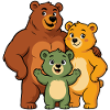 Funny Bear Family