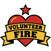 Volunteer Fire Heart Logo