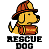 Fire Dog Rescue Dog Logo