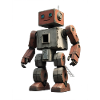 Rusty Boxed Robot