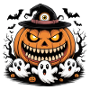 Halloween Pumpkin Ghosts