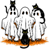 Halloween Ghost Cats