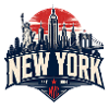 New York Skyline Retro Graphic