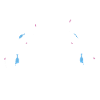 Funny Halloween Pumpkin with many ghosts