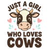 Juste une fille aime les vaches