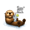 SKINNY BITCH² OTTER - Cocktail & Subtle Text