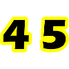 45 Number symbol