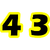43 Number symbol
