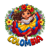 La Fille d’Honneur folklorique colombienne
