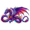 Dragon en couleur