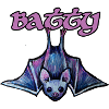 Batty Neon Bat Illustration