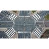 Aerial view of intersection geometry