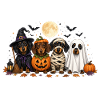 Halloween Dachshund Witch Pumpkin Mummy Ghost