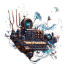 Cosmic Steampunk Keyboard