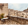 Terrace in a stone village