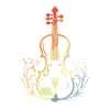 Violin retro style