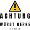 Achtung Jiu Jitsu Warnzeichen