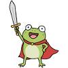 Frog Knight Cloak Sword