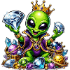 Alien Prince with Diamond Crowns