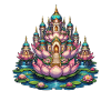 Lotus-Tempelpalast im Wasser