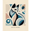 Perfectly Unbothered – Mid Century Cat