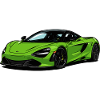 Lime Green Supercar–Illust