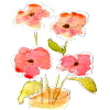 Bouquet de fleurs aquarellé