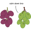 Calm down bro - grapes