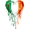Ireland Heart Drop Art