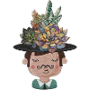 Succulents Hat Character Illustration