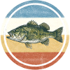 Bass in a retro circle