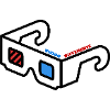 Vision Différente Abstract Logo Lunette 3D