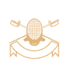 Left-Handed Fencer Emblem