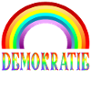 Regenbogen Demokratie - Haltung