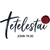 Tetelestai - John 19:30 - Calligraphy Cross