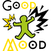 Explosive green and yellow playful figure