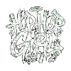 Hip Hop Girl Graffiti
