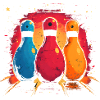 Funny Bowling Pins