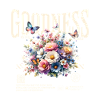 Goodness Floral Bouquet Butterflies
