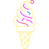 Eiscreme Line Art