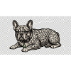 Ornate Bulldog Tattoo Pattern