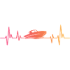 Motorboat Sunset Heartbeat Yacht