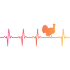 turkey sunset heartbeat turkey