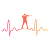 Biathlon Sunset Heartbeat Biathlet