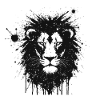 Lion Artistic Splatter