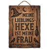 Lieblingshexe Holzschild Hexe Frau