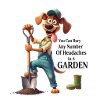 Gardening Beagle Dog Digging Humor 